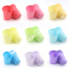 Green colorful Disposable Plastic Dental Cup for promotion sales